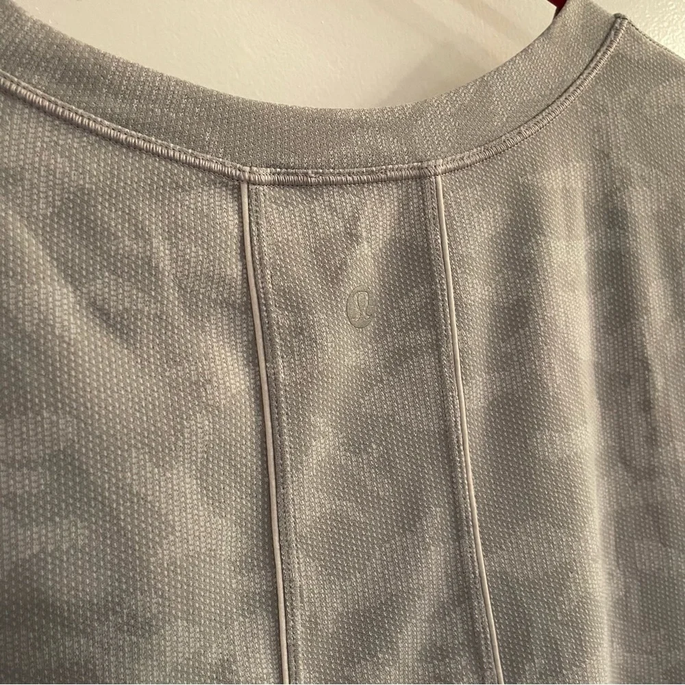 Lululemon Long Distance Short Sleeve Incognito Camo SSL Silver Drop Alpine White